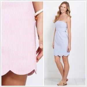 Vineyard Vines Pink Seersucker Dress